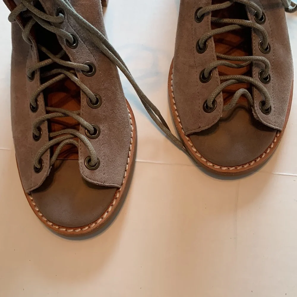 Jeffrey Campbell Women’s Suede Leather Lace Up Shooties - Picture 6 of 8